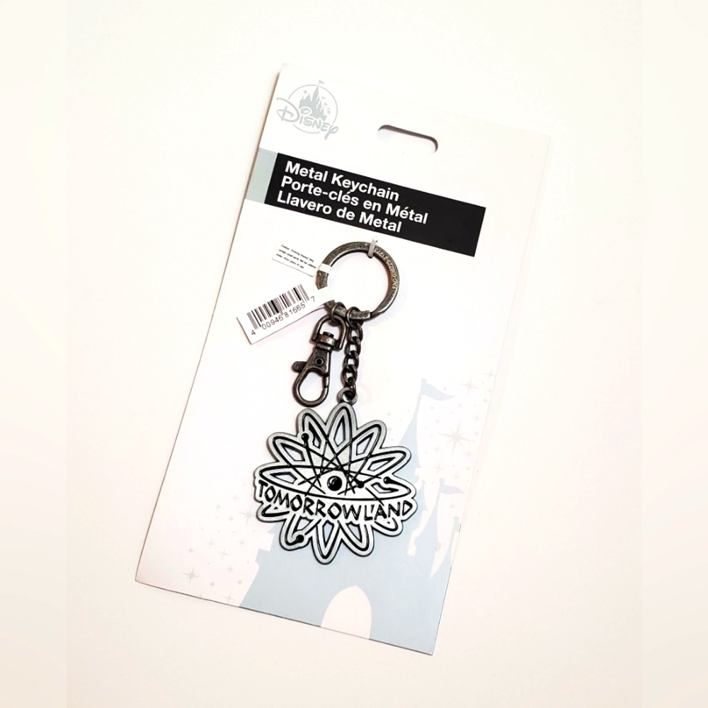 Disney Parks Tomorrowland Metal Keychain